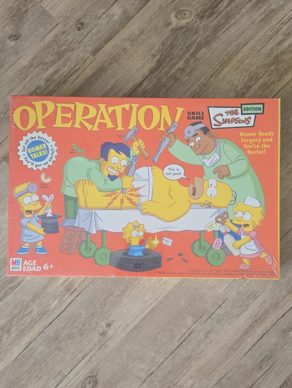 The Simpsons Operation Game - 2005 Vintage Red Edition NEW